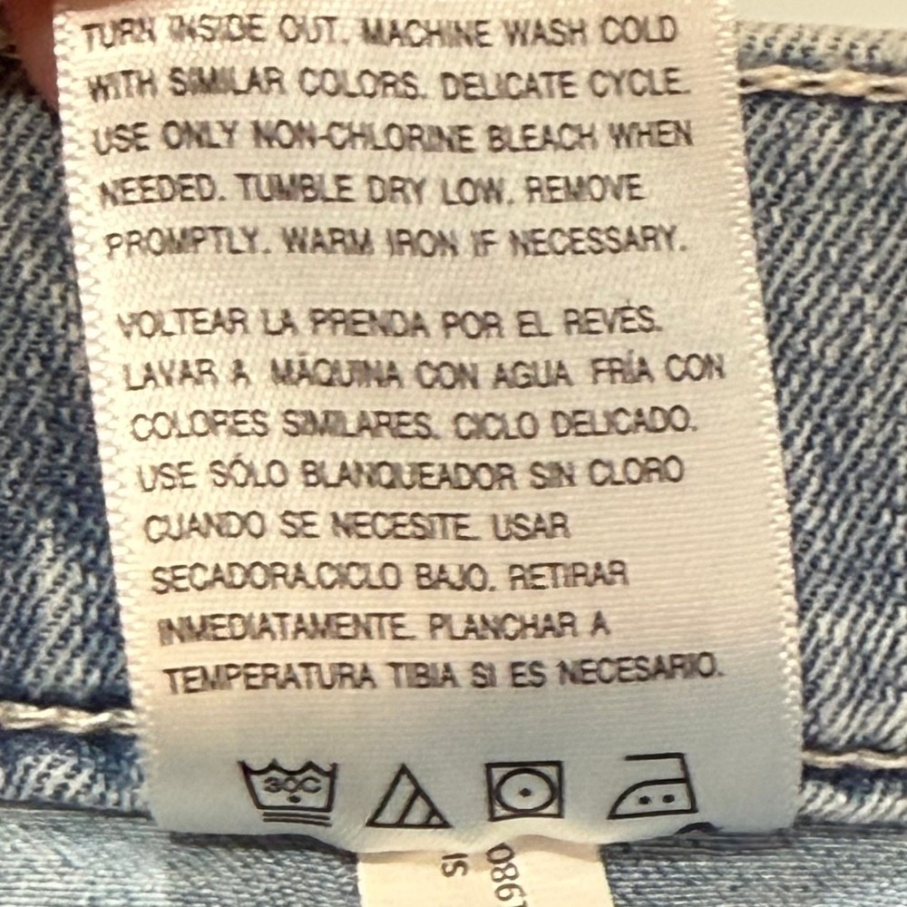 Wallflower 3X Plus Size Denim Shorts Light Wash Drawstring Frayed Hem Summer NWT - Picture 6 of 7